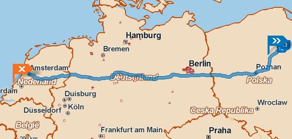 Really easy way - good roads